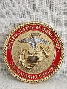 CHALLENGE COIN - VX-20 UNITED STATES MARINE CORPS COMMANDING OFFICER - Picture 1 of 2