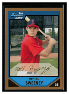 2007 Bowman Prospects Gold #BP11 Matthew Sweeney