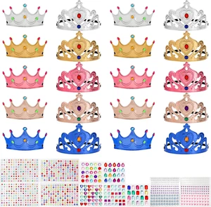 31 Pcs Foam Princess Tiaras and Crowns Set for Kids, Making Your Own Tiaras and - Picture 1 of 12