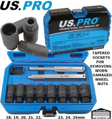 US PRO Tools Locking Wheel Nut Removal Sockets, (Socket, Alloy Wheels ) NEW 6178 - Image 1 of 3
