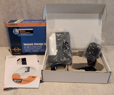Linksys NSLU2 Network Storage Link for USB 2.0 Disk Drives Complete - Open Box - Image 1 of 4