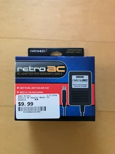 SEGA Genesis 2 and 3 AC Power Adapter - New, Sealed - Picture 1 of 2