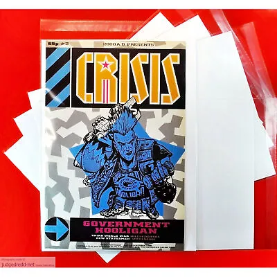 Crisis Magazine Crystal Clear Bags And Backing Boards Size7 For A4 Magazine X 10 • 11.99£