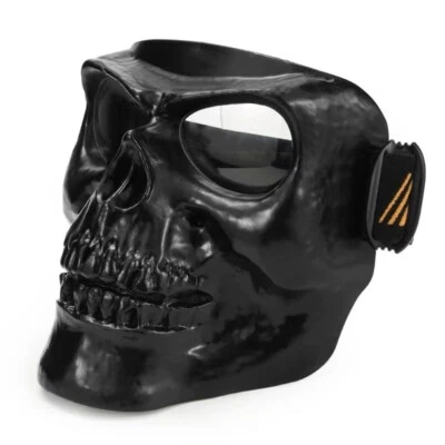 Skull Helmet Mask Goggles Vantage Retro Helmet Face Shield Windproof - Image 1 of 4