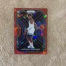 🔥2020-21 🔥Panini Prizm Red Ice Prizm Rookie #258 Anthony Edwards Timberwolves