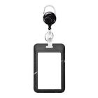 Tag Worker Name Badge Clip Badge Case with Retractable Reel ID Card Holder