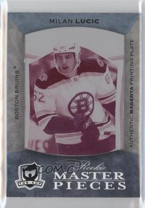 2007 Upper Deck MVP The Cup Printing Plate Magenta 1/1 Milan Lucic Rookie RC 0c3