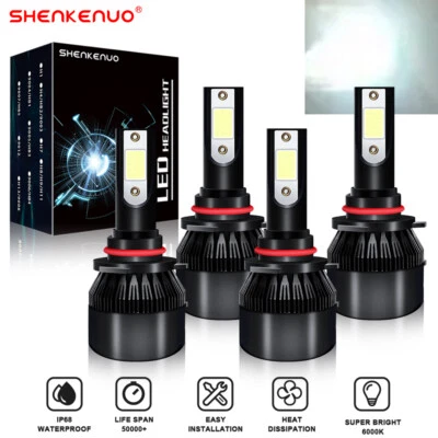 适用于 2008 - 2019 年 MACK CXU 卡车 CXU600 9005 9006 LED 车头灯灯泡套件 高/低光束 — 第 1/4 张图片