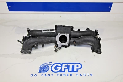 04-07 SUBARU WRX STI OEM MOTOR COLECTOR DE ADMISIÓN DESNUDO RECUBIERTO ARRUGA NEGRO Foto 1 de 4
