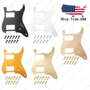 11 Hole HH Metal Guitar Pickguard Aluminum For ST Strat Electric guitar 5 color - Picture 1 of 7