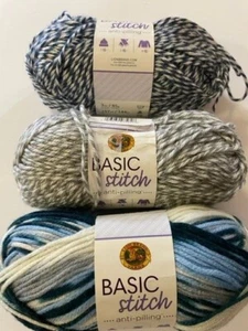 Lion Brand Yarn BASIC STITCH - 3oz / 85g / 157yds / 144m - anti-pilling - Picture 1 of 12