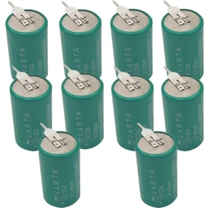 10pcs 3V 950mAh CR1/2AA Non-rechargeable Battery with Soldered Feet Brand New - Picture 1 of 7