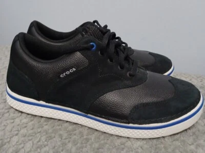 Zapatos de golf Crocs para hombre talla US 7 Preston negros con azul Hank Haney Foto 1 de 4