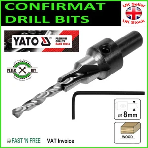 Confirmat Drill Bit For Wood Chipboard Flat Pack Furniture Fitting 4 / 5 / 7mm - Picture 1 of 5