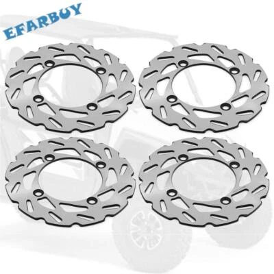 Rotores de disco de freno delanteros + traseros para Yamaha Viking 700 15-23 Wolverine 850 X2 / X4 Foto 1 de 4