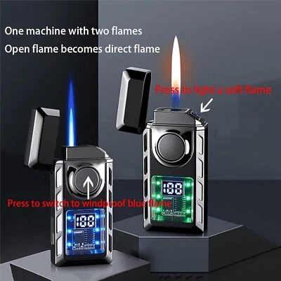 Encendedor de llama doble Intelligence con chorro de luz de color y encendedor de llama suave Foto 1 de 4