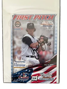 Signed Zach Britton RC Autograph Aberdeen Ironbirds First Pitch Gameday Program - Picture 1 of 2