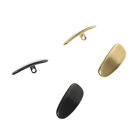 2Pcs Anti-Skid Metal Nose Pads for Glasses (Golden Black)