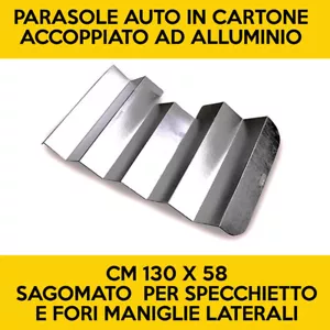 Parasole auto in cartone accoppiato ad alluminio monofacciale - Foto 1 di 1