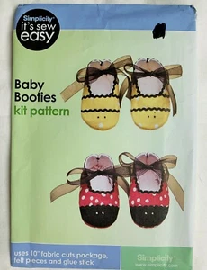 Simplicity Sewing Pattern Uncut Baby Booties Easy - Picture 1 of 2