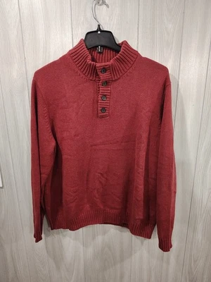 Suéter Henley Para Hombre Lands End Cuello Simulado Talla XL Otoño Invierno Otoño Festival Foto 1 de 4