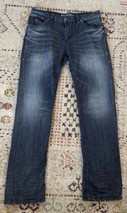 Affliction schwarz Premium Blake Stil dunkelblau Herrenjeans 32 x 33 110RS211. - Bild 1 von 9