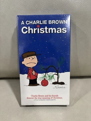 Early 1990S Charlie Brown Christmas VHS Tape Factory Sealed Foto 1 de 4