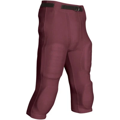 Champro Youth Goal Line Poly Spandex Football Pant MAROON LG - Image 1 of 2