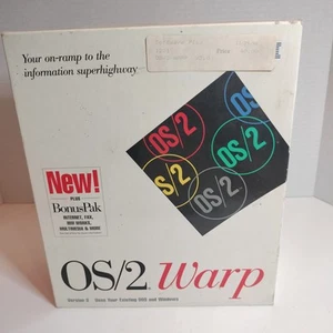 IBM OS/2 Warp Version 3 Plus Bonus Pak 3.5" Floppy Disk OS - Picture 1 of 6