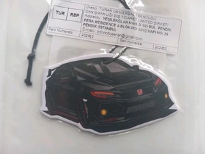 Ambientador HONDA CIVIC NEGRO TIPO R VTEC GT NUEVO CON ETIQUETAS - Imagen 1 de 2