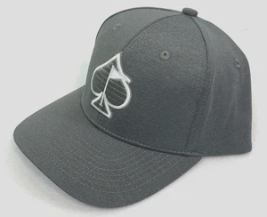 Pins & Aces Performance Spade Snapback Golf Hat Light Grey NEW - Picture 1 of 4