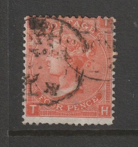 1870 QV 4d VERMILION PL 12 "LIGUERO GRANDE WMK" EN MUY BUEN ESTADO/USADO. - Imagen 1 de 2