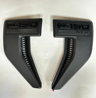 2021-2024 Ford F150 STX Emblem Fender OEM - SET OF LH & RH - BLACK TEXTURE - Image 1 of 4