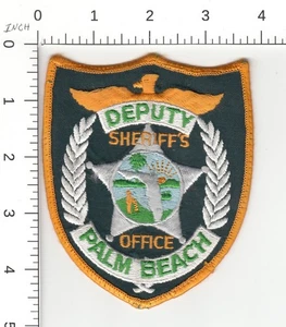 OOS PALM BEACH VICE SCERIFFO UFFICIO PATRL VER CIRCA 1986 FLORIDA TOPPA POLIZIA - Foto 1 di 3