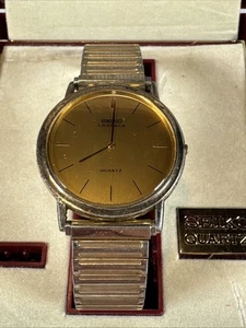 Reloj Seiko LaSalle Ultra Delgado Cuarzo Color Dorado Bonito Vintage - Imagen 1 de 7