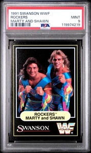 Tarjeta de lucha libre Swanson WWF Rockers Marty and Shawn Michaels 1991 PSA 9 como nueva - Imagen 1 de 2