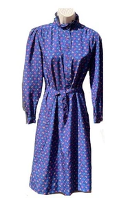 Schrader Sport Petite Paisley gemustertes Kleid Shabby Chic Vintage 80er Kokette - Bild 1 von 8