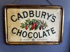 Cadbury Chocolate Antique Sign Great Patina Very Rare