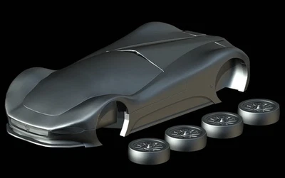 STL File - Maserati Birdcage 75TH (2005)- 3D Print 1/87 1/64 1/43 1/32 1/24 1/18 - Image 1 of 4