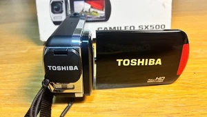 Toshiba Camileo SX500 HD Camcorder – Boxed, Compact, Zoom Lens, 10MP, tested - Picture 1 of 11