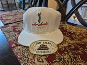 Sam Snead's Tavern Orlando Golf Hat Cap & Greenbrier Resort Hotel Vintage Patch - Picture 1 of 6