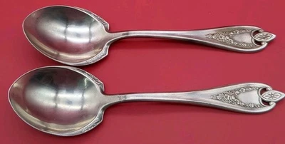 2 ложки для мороженого International Silver Old Colony крылатая чаша 3 шт посеребренные - Изображение 1 из 4