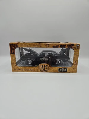 1970 DODGE CHALLENGER R/T HEMI 1/24 MATTE BLACK M2 Lunati Bootlegger - WALMART - Image 1 of 4