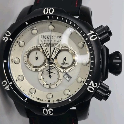 Invicta Reserve Men's Venom Chronograph Watch White Black 5735 53.7mm Swiss Made - Image 1 of 4