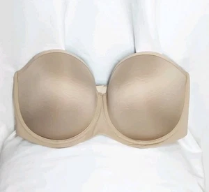 Third Love 24/7 Classic Strapless Beige  Bra 38E - Picture 1 of 4