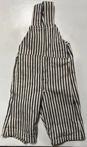 Vintage 50er Jahre Puppe oder Teddybär Größe Hickory gestreifter Overall - Bild 1 von 9