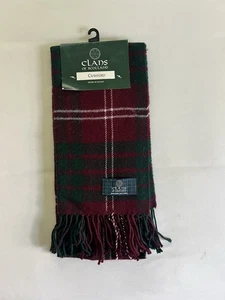 Clans of Scotland Crawford Clan Tartan Plaid 100% Wool Scarf with Fringe New 60” - Picture 1 of 5