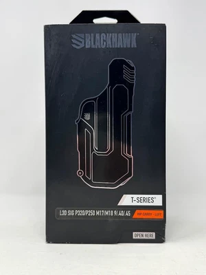 FUNDA DE TRANSPORTE DE CADERA BLACKHAWK ' SERIE T ' IZQUIERDA ' L3D SIG P320/P250 ' 9/.40/.45 Foto 1 de 3