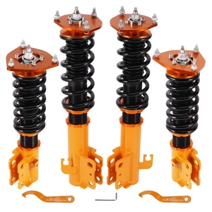 Coilovers 24 Way Damper Adjustable Suspension Kit for Subaru Forester 1998-2002 - Picture 1 of 17