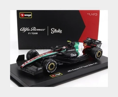 BURAGO 18-38086-24-MONZA-VET ALFA ROMEO - F1 C43 TEAM STAKE N 24 MONZA ITALY GP  - Immagine 1 di 2